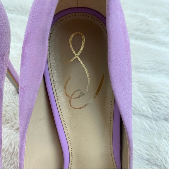 Sam Edelman Hazel Suede Pointed-Toe Pumps Heels Lavender Purple Size 9 - Picture 14 of 15
